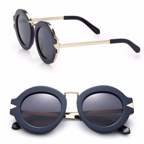 Karen Walker Accessories - Karen Walker Maze 47mm Round Sunglasses